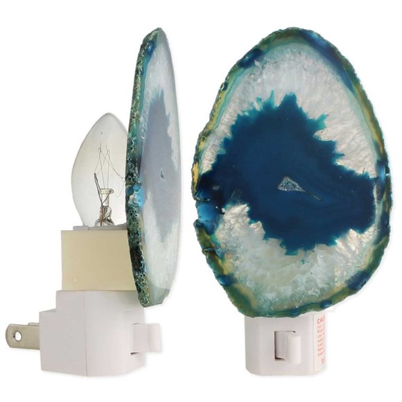 Let There Be Light! Other - NEW~Natural Light Teal Agate Nightlight